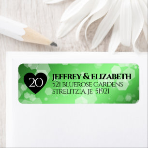 Elegant 20th Emerald Wedding Anniversary