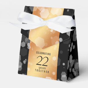 Elegant 22nd Copper Wedding Anniversary Favour Box