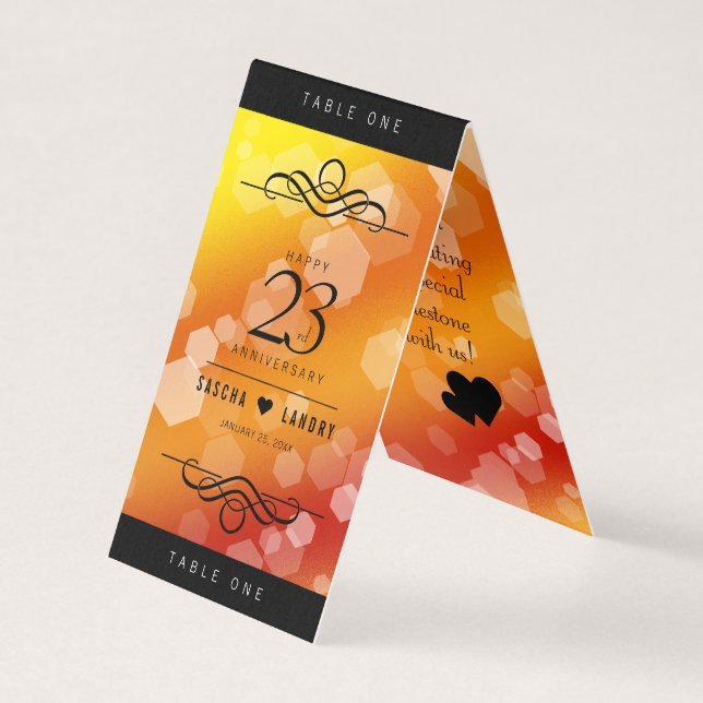 Elegant 23rd Imperial Topaz Wedding Anniversary (Front)