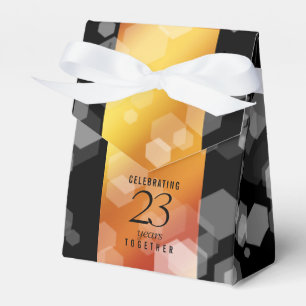 Elegant 23rd Imperial Topaz Wedding Anniversary Favour Box