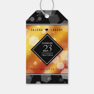 Elegant 23rd Imperial Topaz Wedding Anniversary Gift Tags