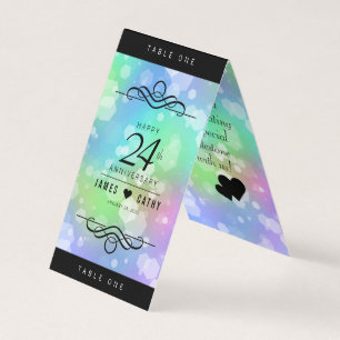 Elegant 24th Opal Wedding Anniversary Celebration