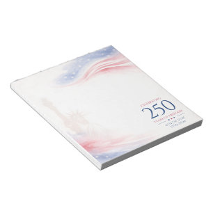 Elegant 250th American Independence Day 4th July Notepad