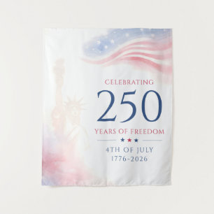 Elegant 250th American Independence Day 4th July Tapestry