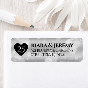 Elegant 25th Silver Wedding Anniversary
