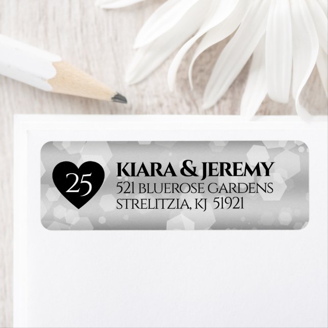 Elegant 25th Silver Wedding Anniversary (Insitu)