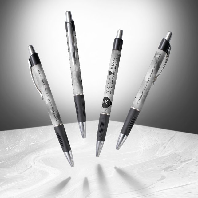 Elegant 25th Silver Wedding Anniversary (Elegant 25th Silver Wedding Anniversary Pen Cover Photo)