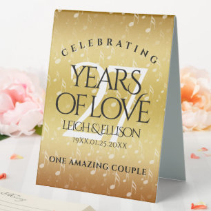 Elegant 27th Music Wedding Anniversary Celebration