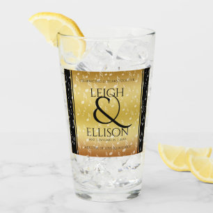 Elegant 27th Music Wedding Anniversary Celebration Glass