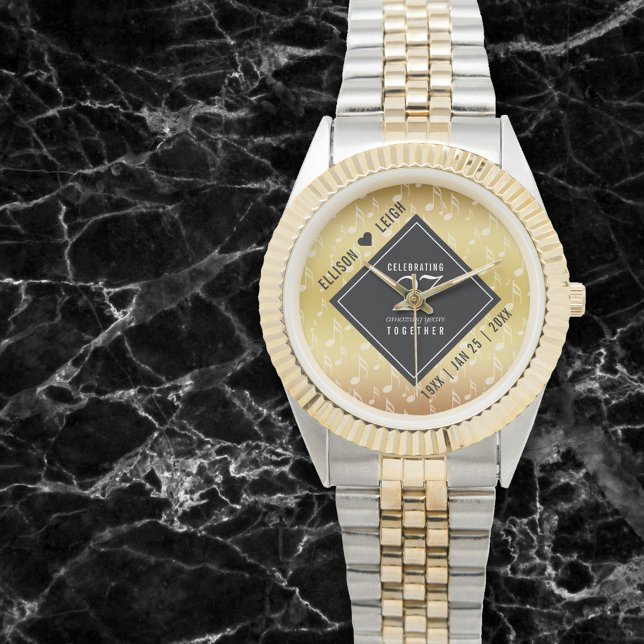Elegant 27th Music Wedding Anniversary Watch (Creator Uploaded)