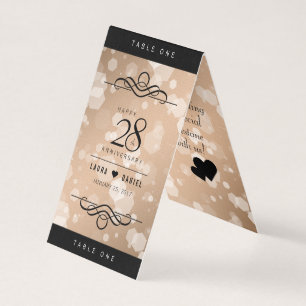 Elegant 28th Linen Wedding Anniversary Celebration