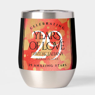 Elegant 29th Garnet Wedding Anniversary