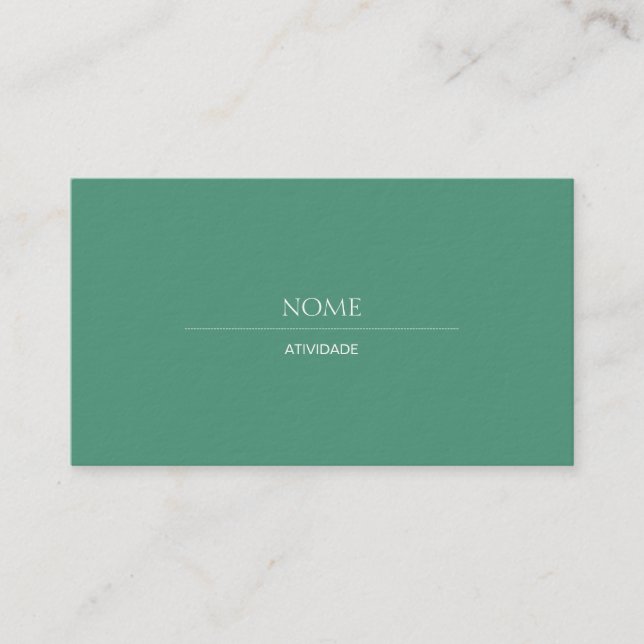 Elegant 2 Comfrey Business Card (Front)