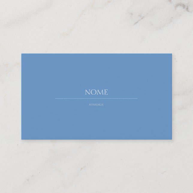 Elegant 2c Blue Business Card (Front)