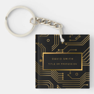 Elegant 2in1 Luxury Professional Business Card & Key Ring