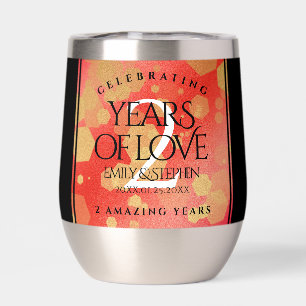 Elegant 2nd Garnet Wedding Anniversary