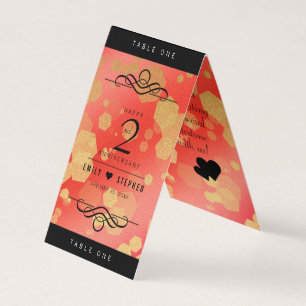 Elegant 2nd Garnet Wedding Anniversary