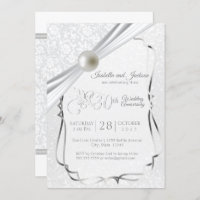 Elegant 30th Pearl Anniversary Design