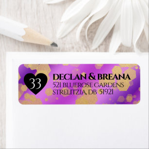 Elegant 33rd Amethyst Wedding Anniversary