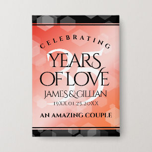 Elegant 35th Coral Wedding Anniversary Celebration