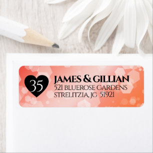 Elegant 35th Coral Wedding Anniversary Celebration