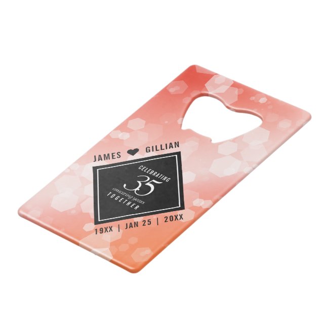 Elegant 35th Coral Wedding Anniversary Celebration (Front Angled)