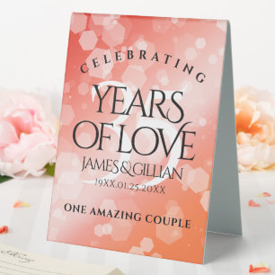 Elegant 35th Coral Wedding Anniversary Celebration