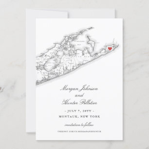 Elegant 360 East at Montauk Downs Wedding Save The Date