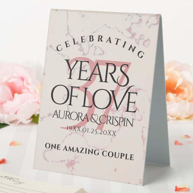 Elegant 37th Alabaster Wedding Anniversary (In SItu (Wedding))