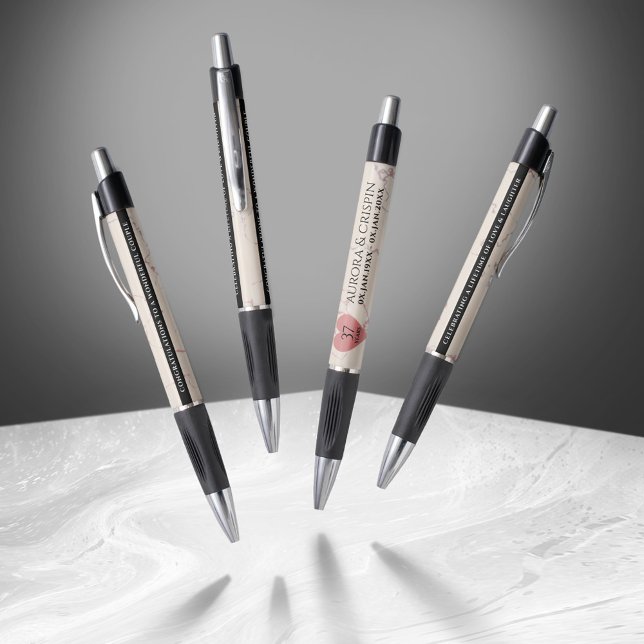 Elegant 37th Alabaster Wedding Anniversary (Elegant 37th Alabaster Wedding Anniversary Pen Cover Photo)