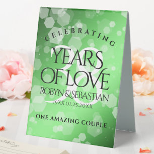 Elegant 38th Emerald Wedding Anniversary