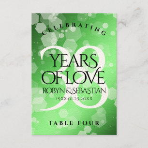 Elegant 38th Emerald Wedding Anniversary Thank You Card