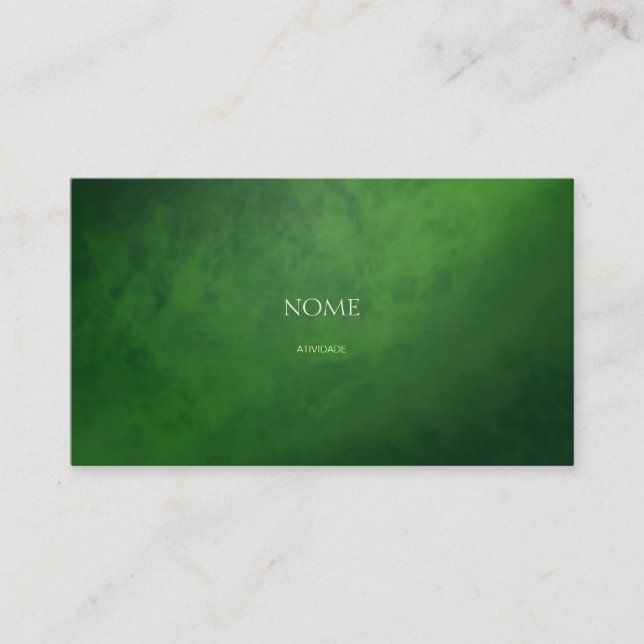 Elegant 3 Green Business Card (Front)