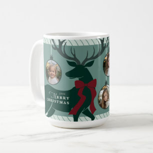Elegant 3 Photos Christmas Coffee Mug