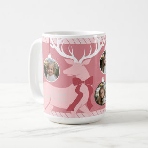 Elegant 3 Photos Christmas Coffee Mug