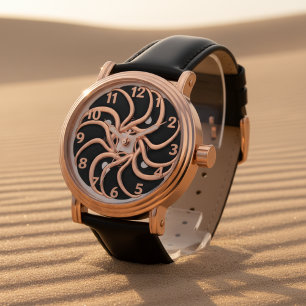 Elegant 3D Sculpted Marble Texture Watch