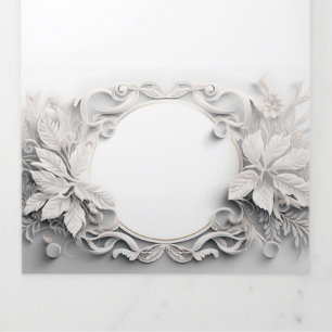 Elegant 3D wedding invitation