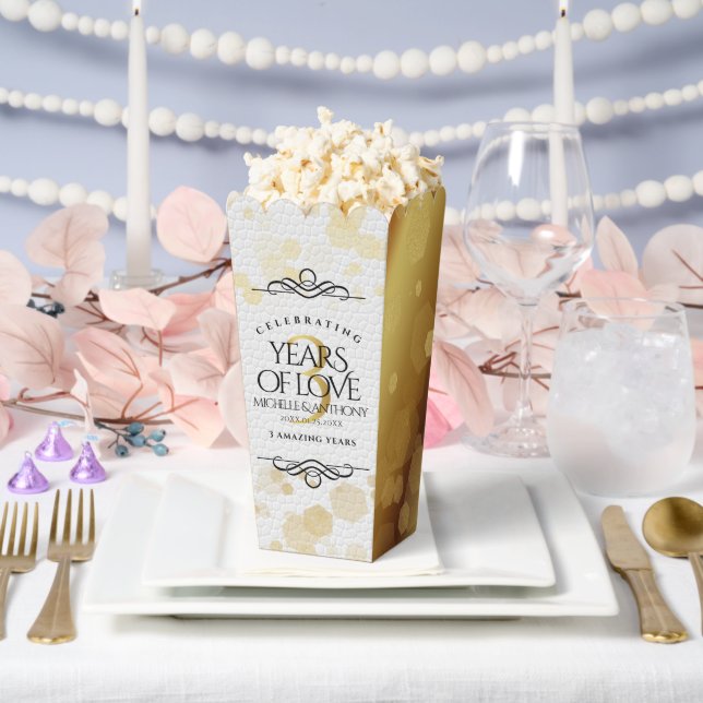 Elegant 3rd Leather Wedding Anniversary Favour Box (Wedding)