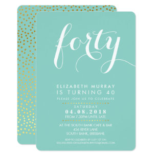 40th birthday invitations zazzle
