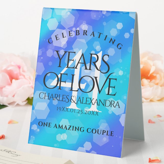 Elegant 41st Blue Topaz Wedding Anniversary (In SItu (Wedding))