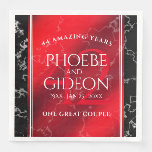 Elegant 42nd Jasper Wedding Anniversary Napkin