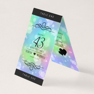 Elegant 43rd Opal Wedding Anniversary Celebration