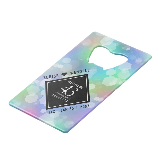 Elegant 43rd Opal Wedding Anniversary Celebration (Front Angled)