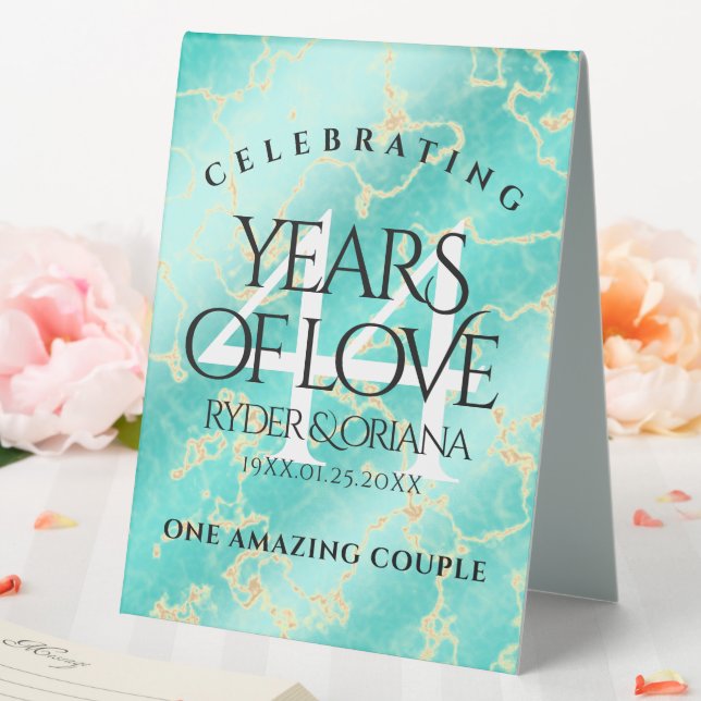 Elegant 44th Turquoise Wedding Anniversary (In SItu (Wedding))