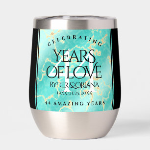 Elegant 44th Turquoise Wedding Anniversary