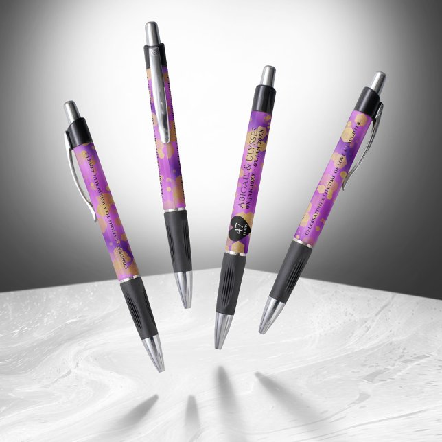 Elegant 47th Amethyst Wedding Anniversary (Elegant 47th Amethyst Wedding Anniversary Pen Cover Photo)
