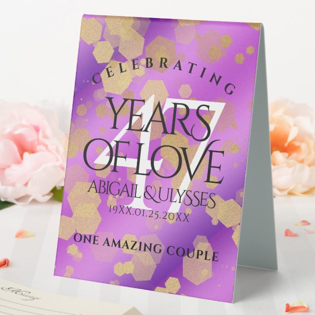 Elegant 47th Amethyst Wedding Anniversary (In SItu (Wedding))