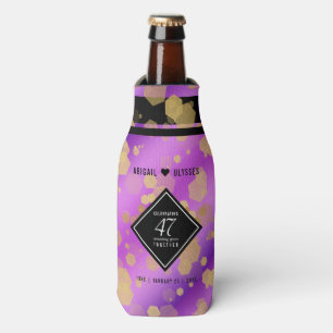 Elegant 47th Amethyst Wedding Anniversary Bottle Cooler
