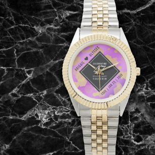 Elegant 47th Amethyst Wedding Anniversary Watch