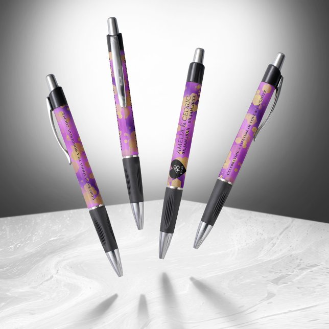 Elegant 48th Amethyst Wedding Anniversary (Elegant 48th Amethyst Wedding Anniversary Pen Cover Photo)